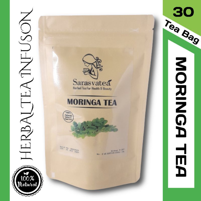 

Moringa Tea : Teh Daun Kelor Isi Kemasan 30 Tea Bag