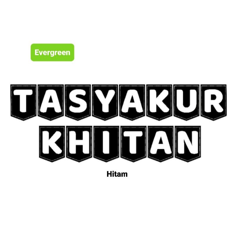 Banner Khitan | Bunting Flag Tasyakur Khitan | Banner Tasyakur Khitan