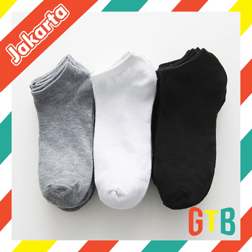 GTB Kaos Kaki Polos Motif Pendek Dibawah Mata Kaki Kaoskaki Office Olahraga Fashion KK025