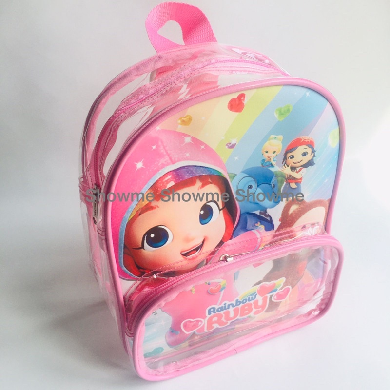 SHOWME TAS RANSEL ANAK SEKOLAH / MIKA PREMIUM /LUNCH BAG / BINGKISAN / ULANG TAHUN / TAS BOTOL SUSU / TAS BABY / TRAVEL BAGS / TAS MIKA / GOODIE BAG RAINBOW RUBY CUTE