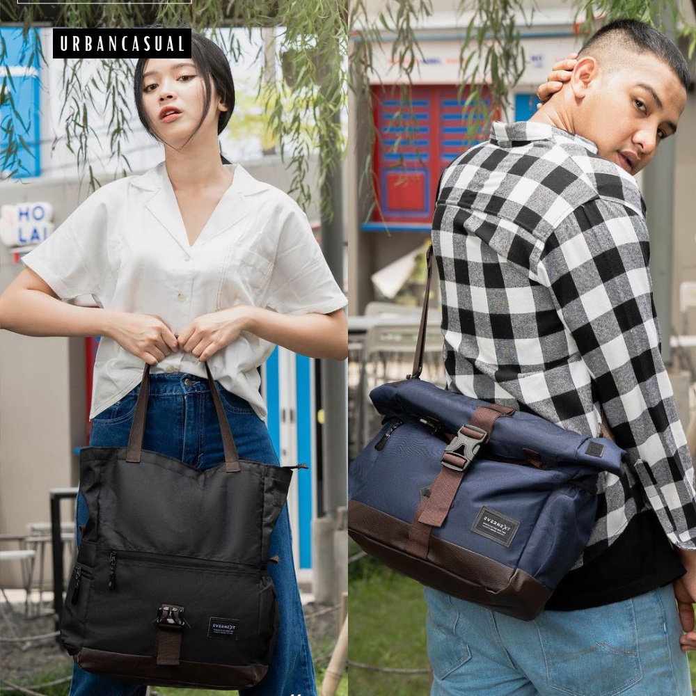 Tas Selempang Bisa Tote Bag Resleting 2in1 Multifungsi Muat Banyak Large Ada Slot Laptop Kerja Kuliah Hangout Luis