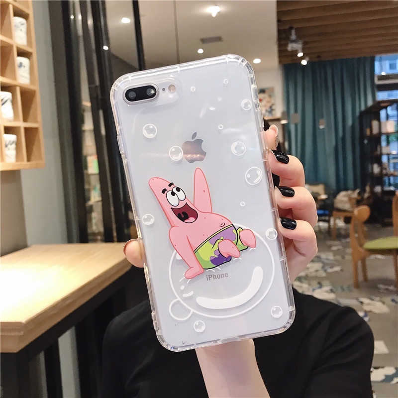 Spongebob printing anticrack case oppo reno 6 pro 8 4g a57 2022 a17 a17k 8t realme c30  a16e a16k a76 a96 4g a36 reno 7z a95 5g reno 6 4g 5z a16 a55 5g neo 5 neo 7 a37 a39 a57 a71 a83 r7 r7s a53 a74 A95 4G 4g 5g a52 a92