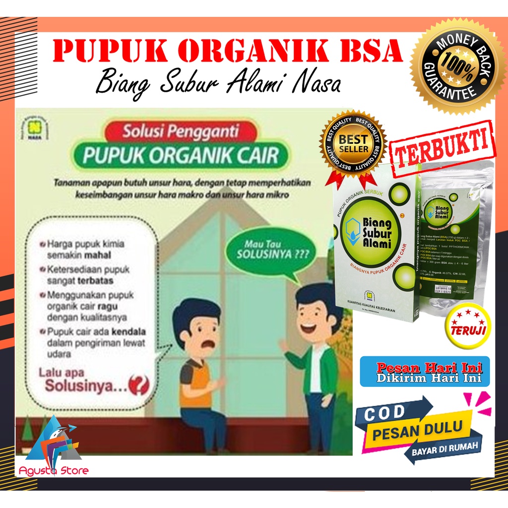 Pupuk Organik BSA Biang Subur Alami Nasa Biangnya Pupuk Organik Cair Bahan Dasar Untuk Membuat Pupuk