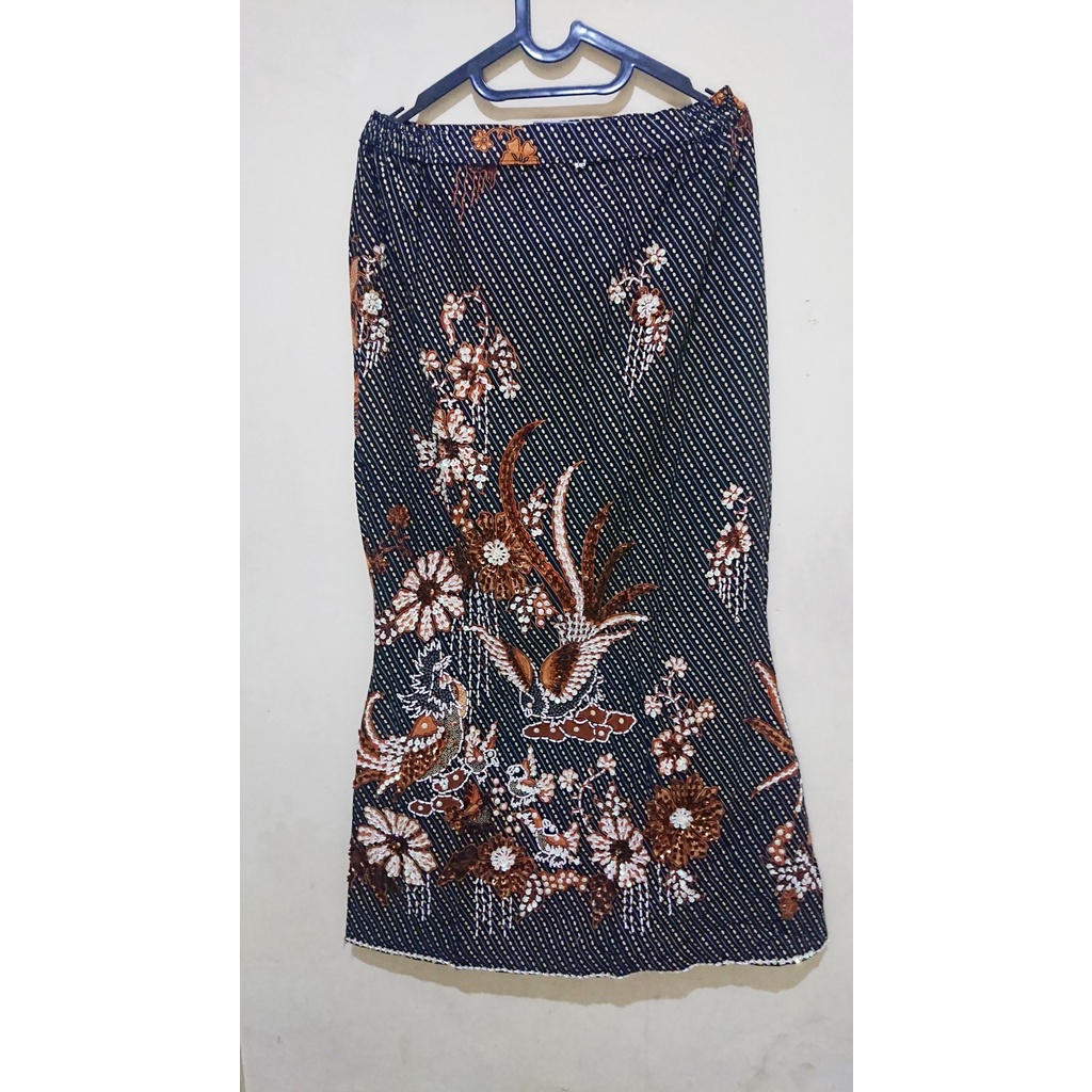 Rok Pakaian bawahan kebaya Kain Batik Manik Payet span panjang wanita instan untuk bridesmaid Kondan