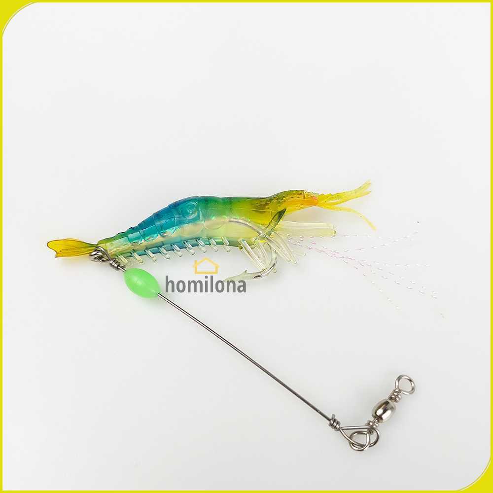 WDAIREN Umpan Pancing Udang Kecil Luminous Shrimp Soft Bait Lure