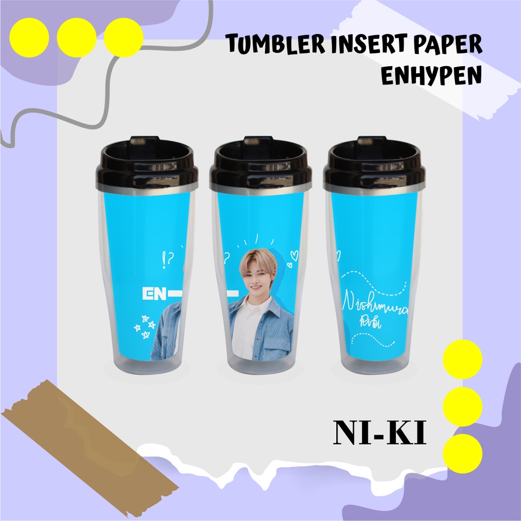 [TAMBAHKAN BUBBLE WRAP] TUMBLER KPOP ENHYPEN MERCHANDISE ENHYPEN - BOTOL MINUM ENHYPEN