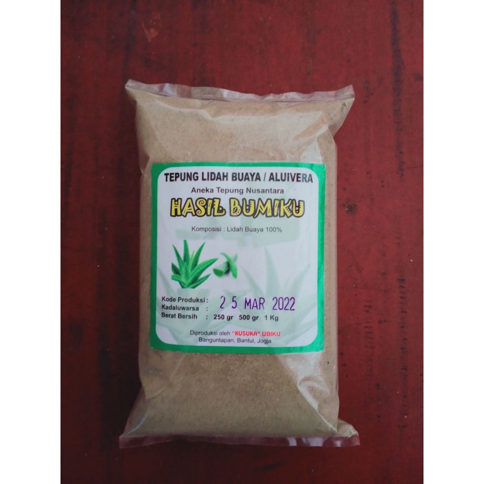 TEPUNG LIDAH BUAYA Organik/ALOE VERA FLOUR Organic/Tepung ALOE VERA - 50 gram