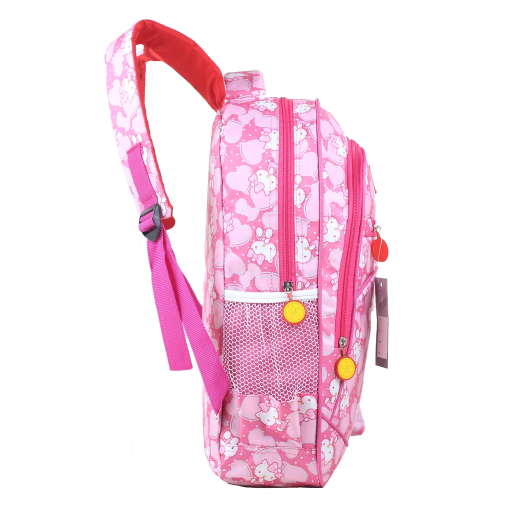 Tas Ransel Anak Perempuan TK SD  Hello Kitty Pony Unicorn Style Tas Sekolah Import Bonus Tempat Pensil Raincover Ukuran Compact Ngaji Les TPA TPQ Keren Cantik Ransel Backpack Gendong Cewek Unicorn Kuda Hello Kitty Pony Lucu Imut