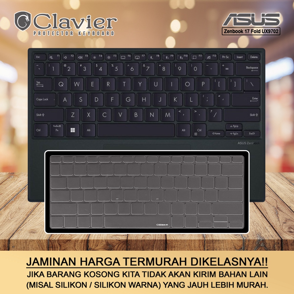 Cover Keyboard Screen Protector Garskin Laptop Anti Gores Asus ZenBook 17 Fold UX9702 UX9702A UX9702