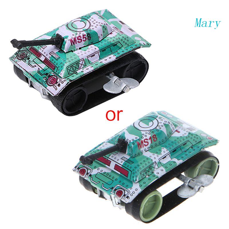 Mary Kids Anak Vintage Tin Toys Friction for Tank Hadiah Mainan Jarum Jam Modern