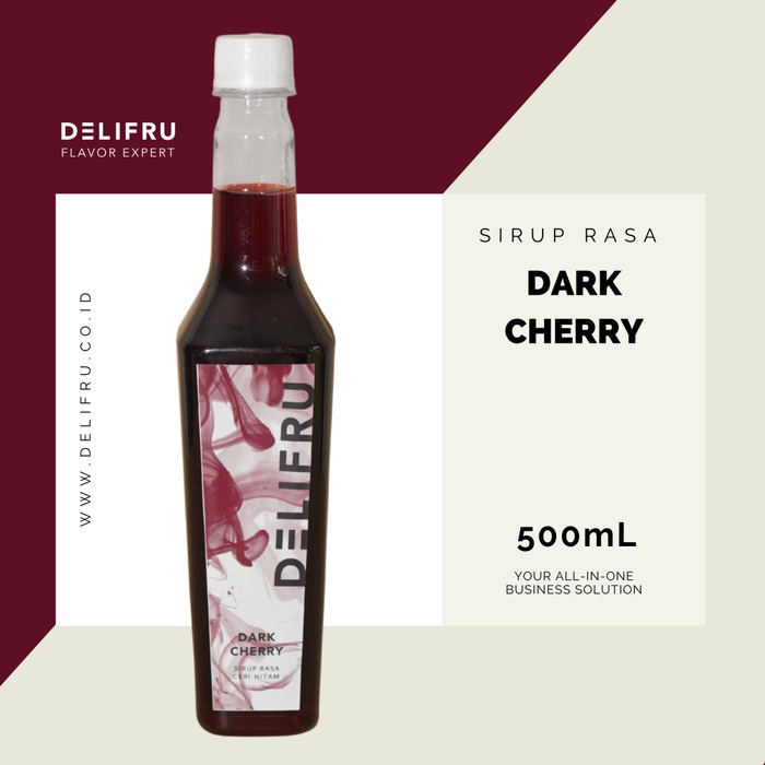 

DELIFRU SYRUP DARK CHERRY - SIRUP CERI HITAM 500 ML