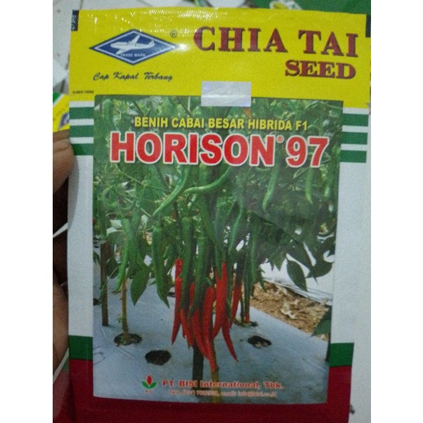 Benih bibit cabe merah besar HORISON 97 F1 10 gram kemasan original