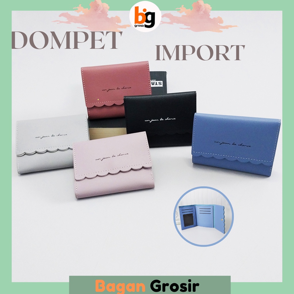 BG / COD / Dompet Lipat Wanita Dompet Mini Kecil / Dompet Korea Wanita Kecil Lipat Wallet Cewek Anak