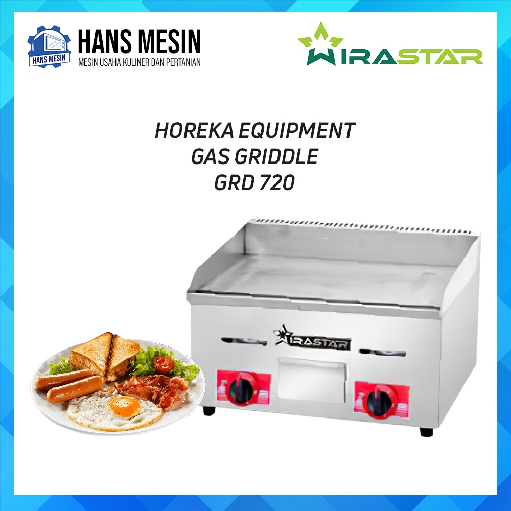 HOREKA EQUIPMENT GAS GRIDDLE GRD 720 WIRASTAR