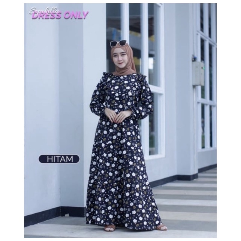 GAMIS MOTIF BAHAN SHAKILA