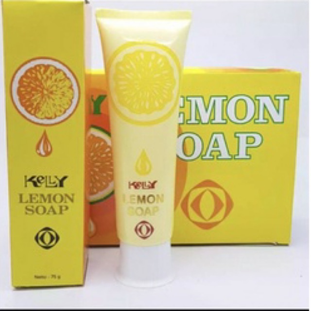 kelly lemon soap ukuran paling besar 75 gram