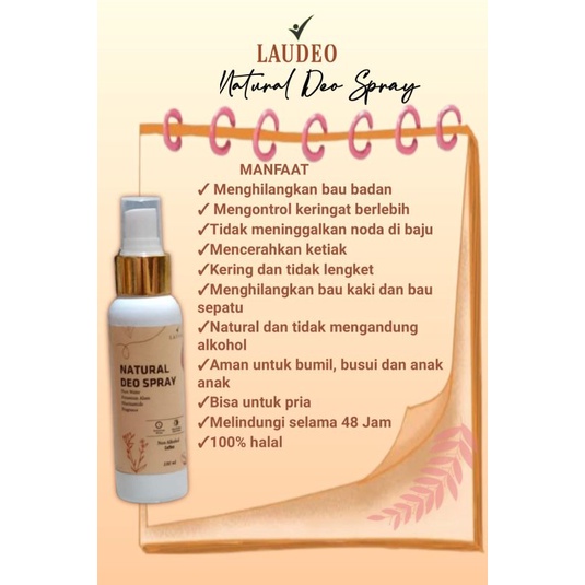 LAUDEO/natural DEO spray