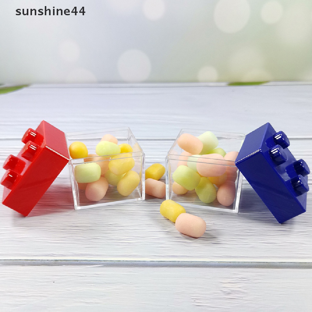 Sunshine 6Pcs Kotak Permen Bahan Plastik Bening Untuk Permen Case Nikmat Pesta Ulang Tahun Pernikahan.