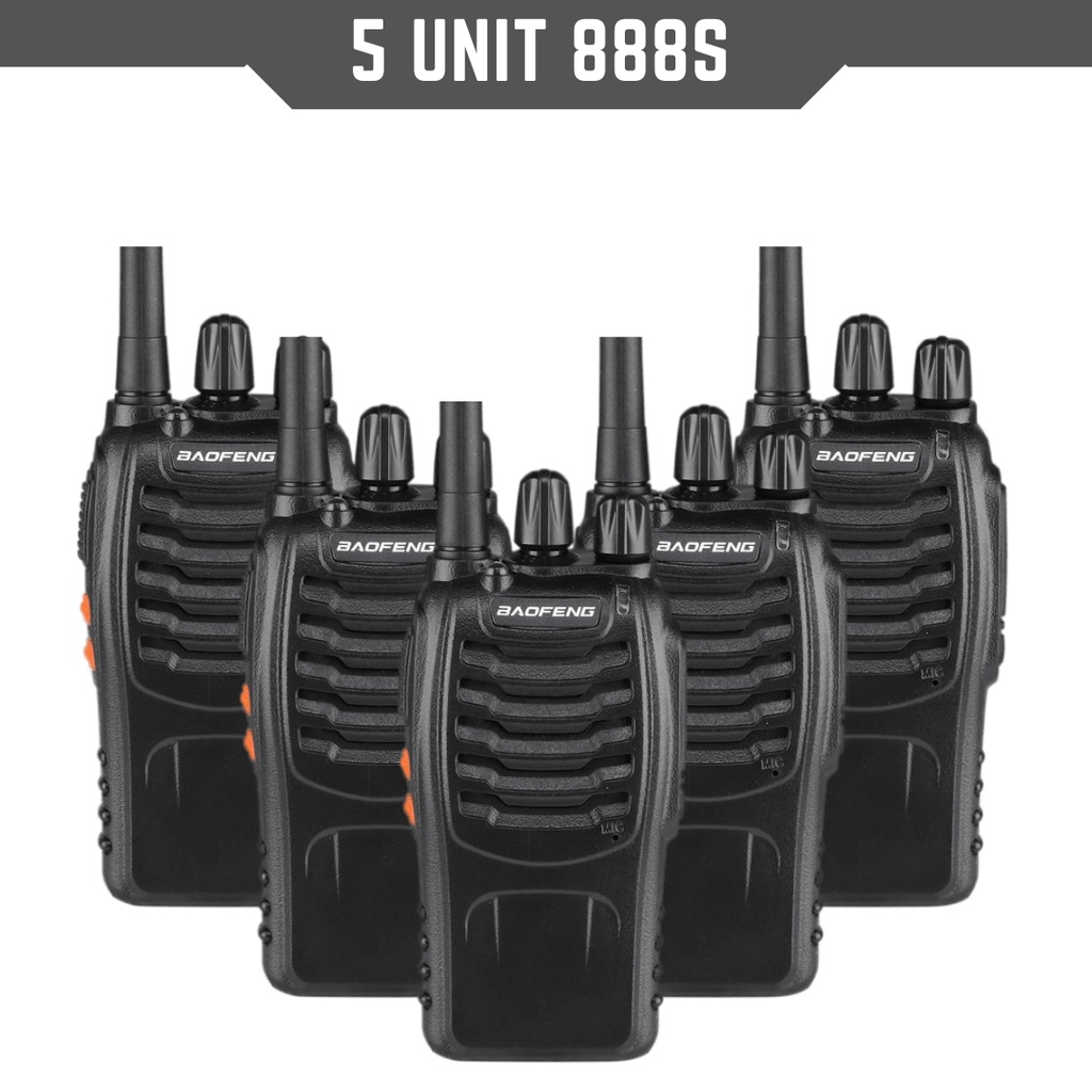 Paket 5 Unit Handy Talky Bofeng BF 888s Single Band Original / Radio HT Bopeng  888S