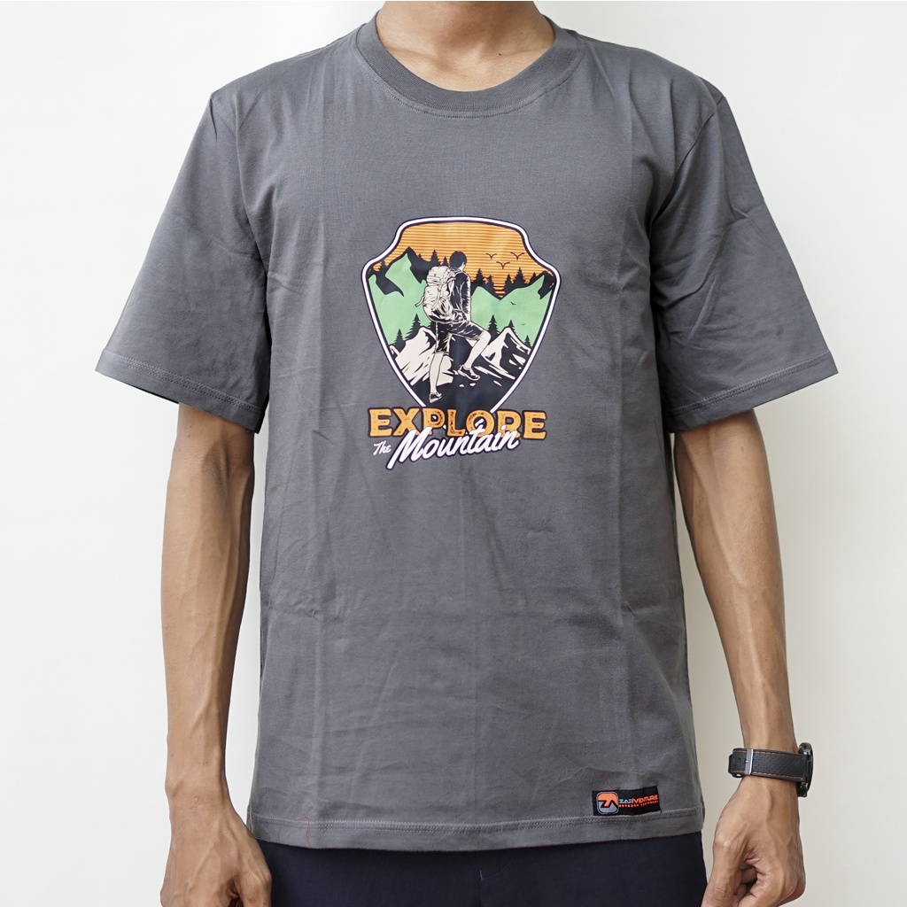 kaos tshirt tema adventure hiking zarventure 1010