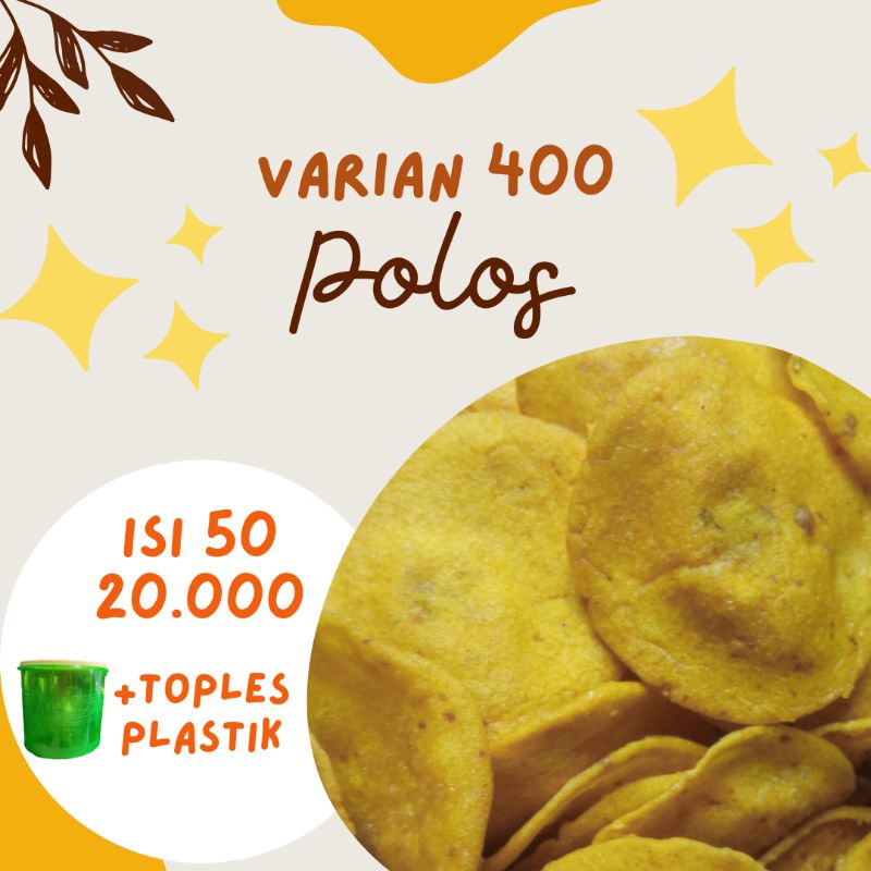 

Rakik Peyek Polos (400 isi 50) Oleh-Oleh Cemilan Kampung Khas Payakumbuh Jajanan kerupuk keripik snack Minang kabau