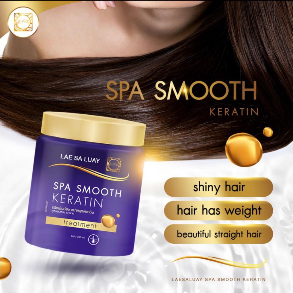 Lae Sa Luay Hair Spa Smooth Keratin / Masker Rambut / Creambath / Treatment Rambut - 250 ml BPOM