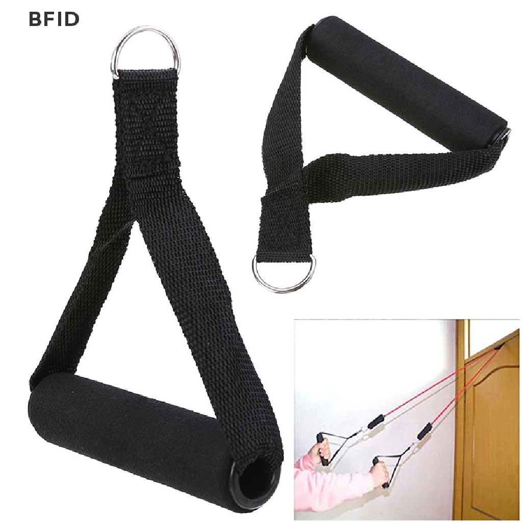 [BFID] Tali Tricep Cable Gym Attachment Handle Bar Dip Station Latihan Tahan Lama new [ID]