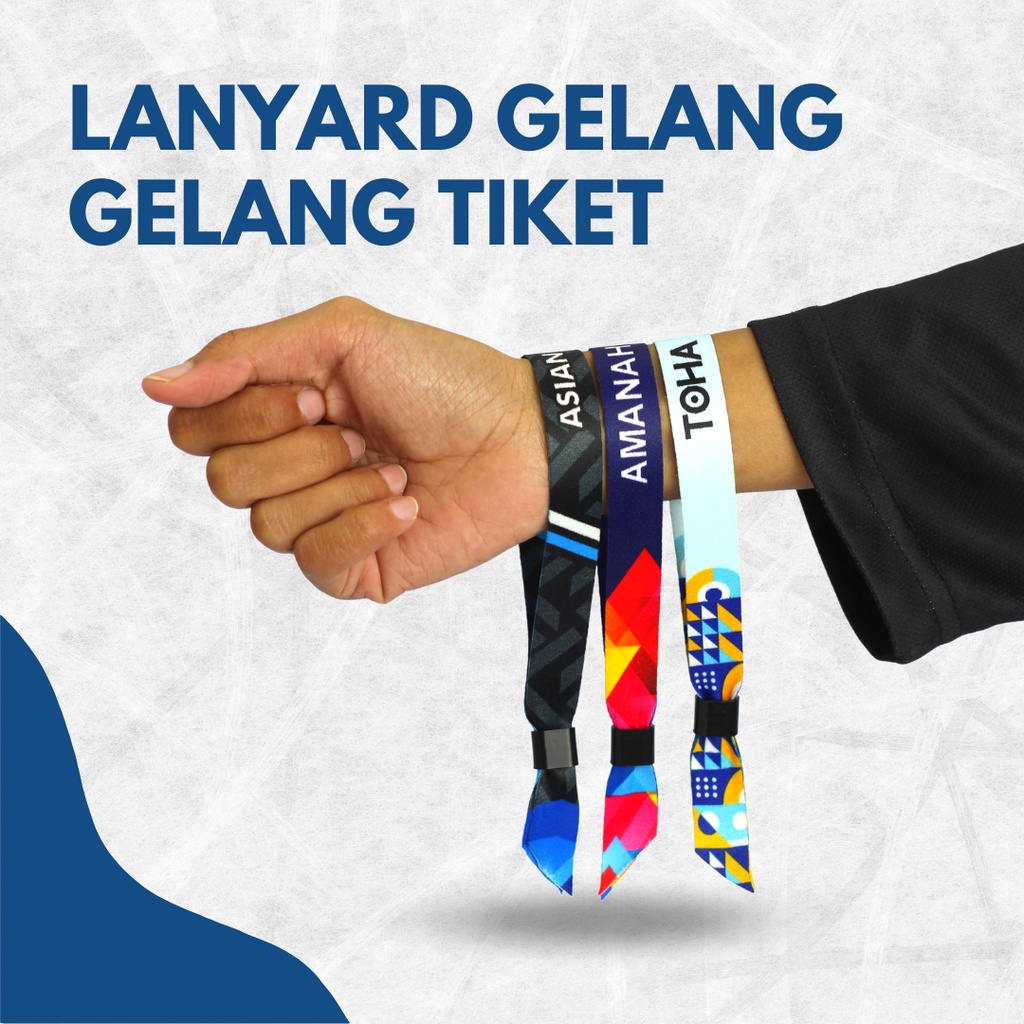 Jual Gelang Lanyard / Tiket Konser Lanyard / Gelang Event / Gelang ...