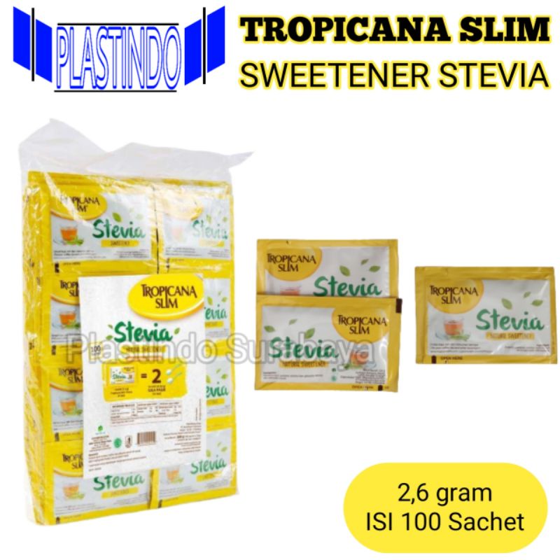 

Stevia Tropicana Slim 100 sachet Sweetener gula diet rendah kalori