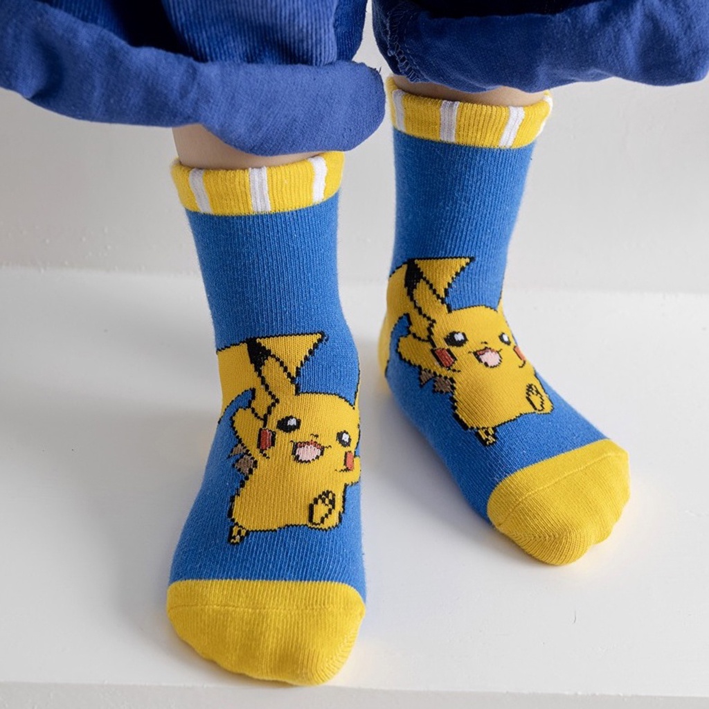 GTB Kaos Kaki Anak Motif Pikachu Kaus Kaki Bayi Pokemon KK060