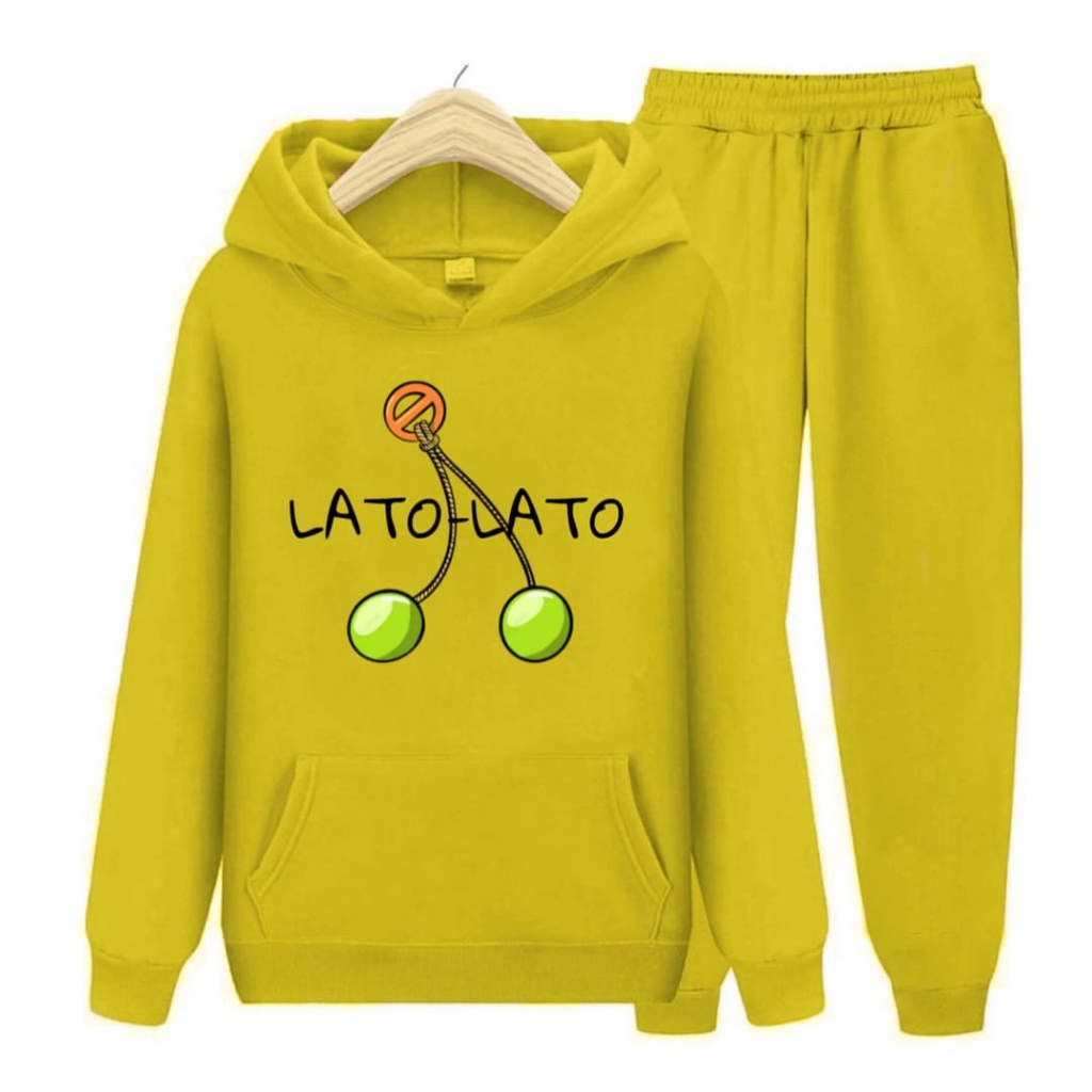 Setelan Anak Lato-Lato Sweater Hoodie Size S, M , XL, XXL