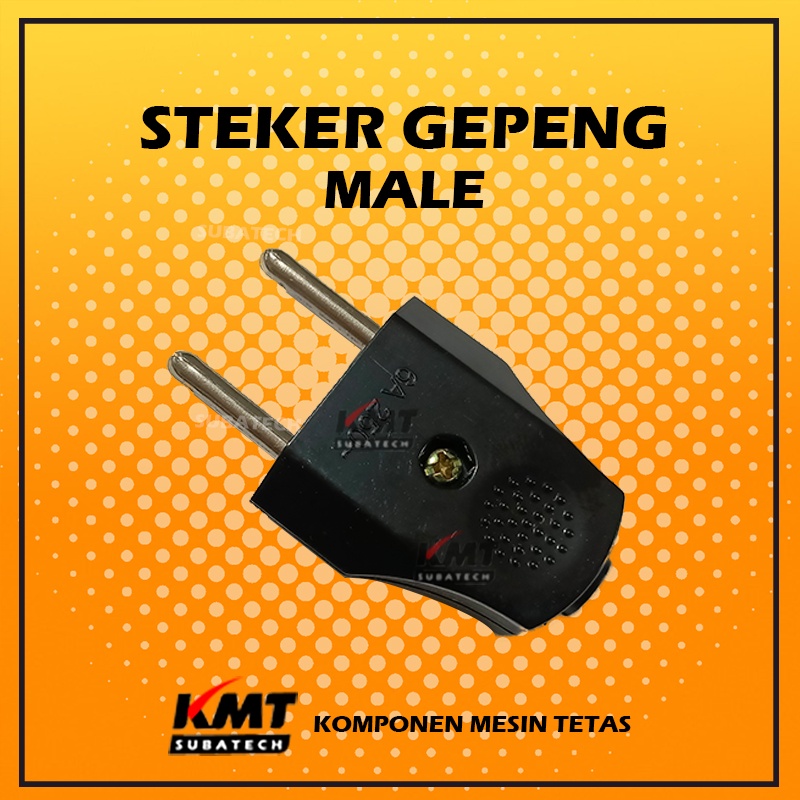Steker Gepeng Hitam Original SNI untuk Colokan Listrik Murah PMT