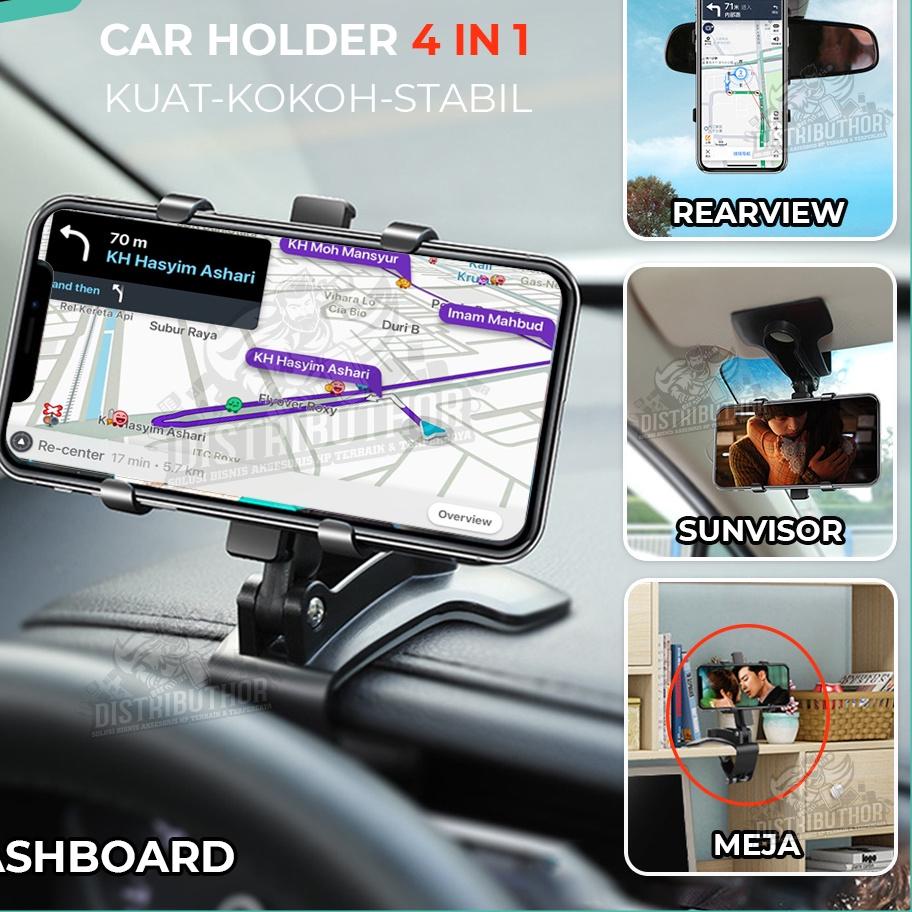 RND615 Phone Holder Mobil NB35 4 in 1 Dudukan hp universal Original untuk pemasangan di dashboard su