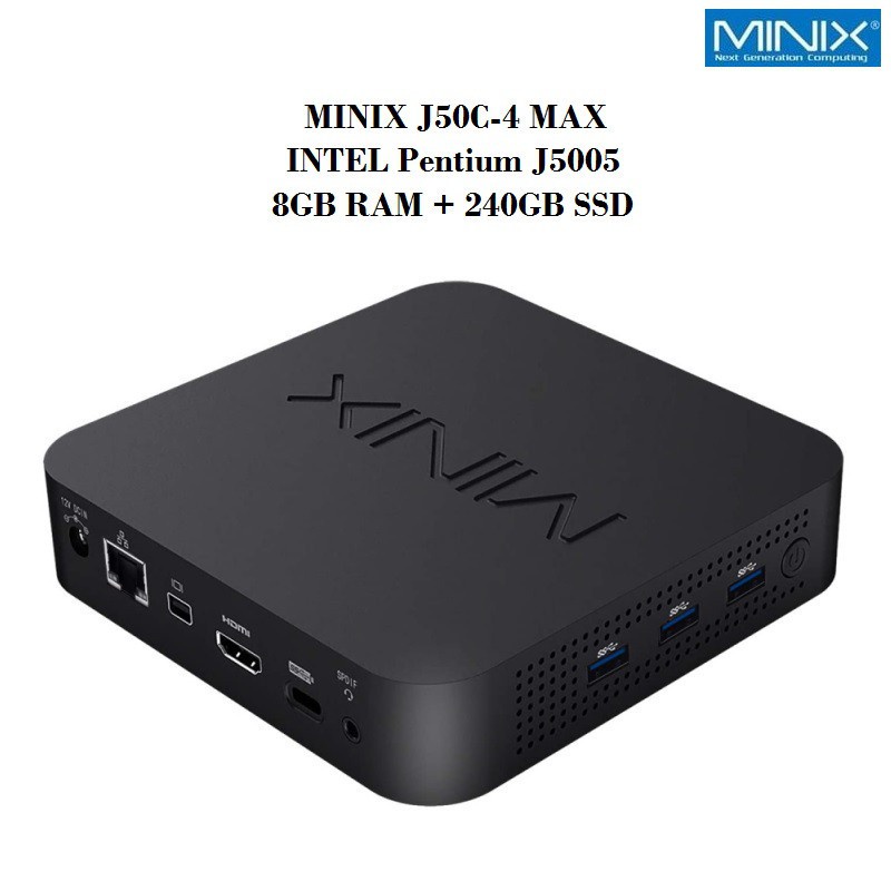 AKN88 - MINIX NEO J50C-4 MAX - Mini PC Win 10 - Intel J5005 RAM 8GB SSD 240GB