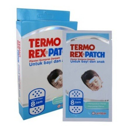 Plester Kompres Demam Termorex / Termorex Patch Plester Kompres  Demam Anak Dan Bayi