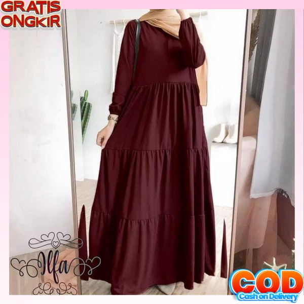 Gamus Perempuan Lebaran2023 Premium Gami Ibuk Busui Pesta Elegan Gsmis Muslim Buat Lebaran Modern Ba