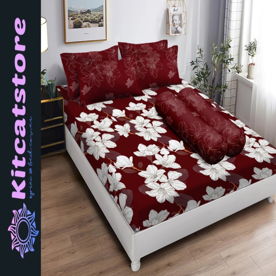 Lady Rose - Sprei Flat Queen (160x200) Motif Anela