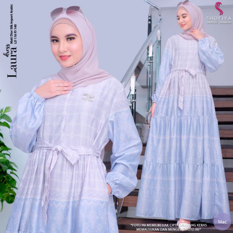 GAMIS SYAR'I JUMBO BIGSIZE OVERSIZE DIOR SILK XXL FASHION HQ SERAGAMAN PENGAJIAN KONDANGAN ELEGAN LE