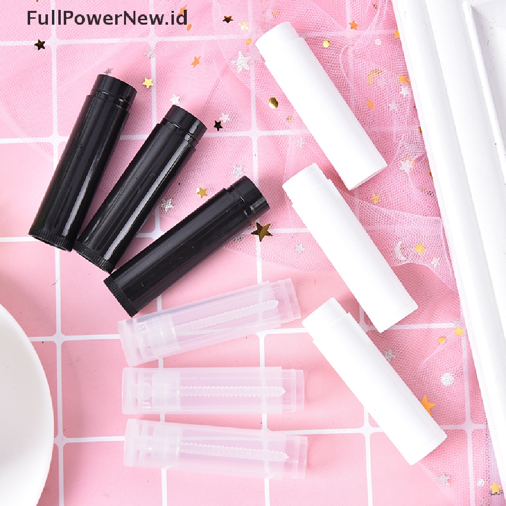 Power 100pcs 5ml Botol Bibir Kosong lip gloss tube lip balm Wadah Tabung Dengan Tutup ID