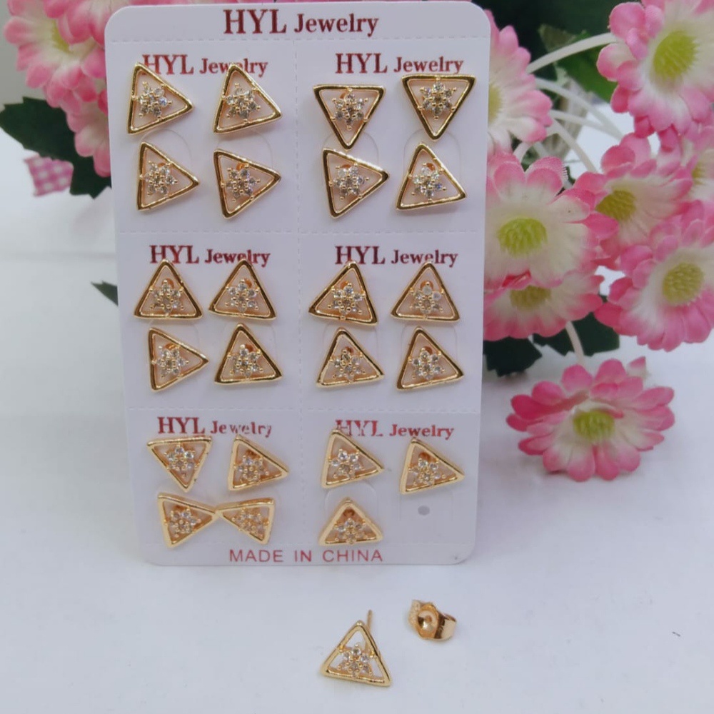 AV333 Grosir Anting Tusuk Dewasa Anting Permata