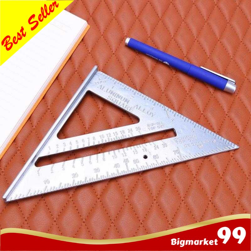 

Penggaris Siku Segitiga Mistar Multifungsi Triangle Ruler Aluminium