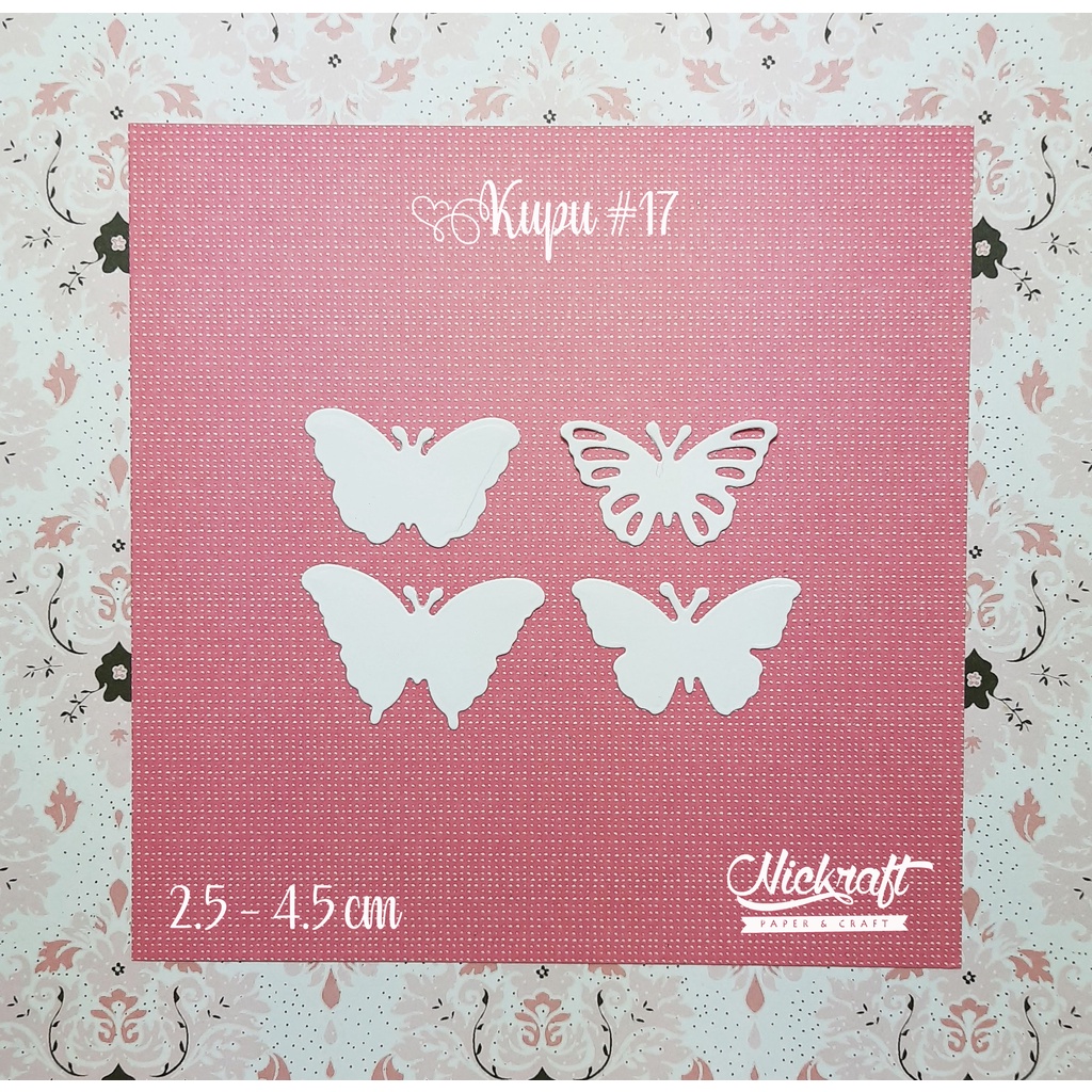 

KUPU #17 - Bahan Scrapbook Kupu Kertas Butterfly Butterflies