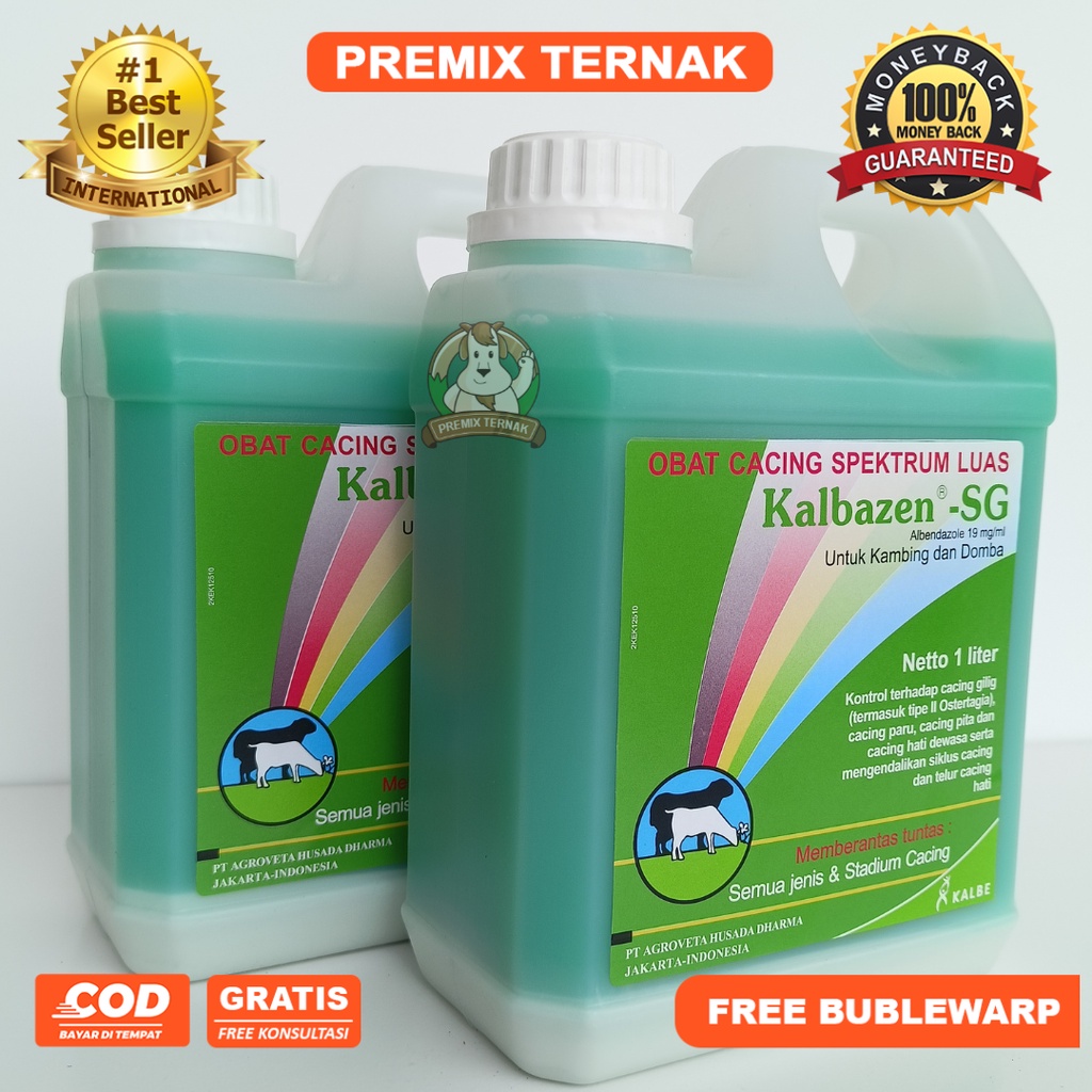 KALBAZEN SG 1 L- Obat Cacing Oral Efektif Basmi Cacing Kambing Domba