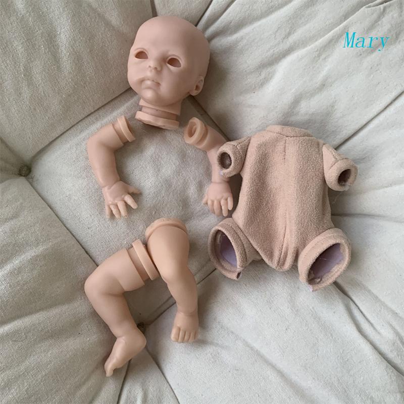 Mary Realistis Newborn Baby Doll DIY Simulasi Kosong Bayi Buatan Tangan Mainan Aksesoris