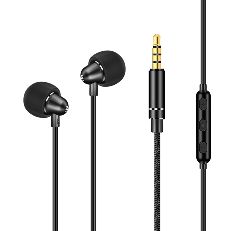 Zzz MS28 Headphone Kabel 3.5mm Sport Earbuds Dengan Bass Phone Earphone Headset Stereo Dengan Kontrol Volume Earphon Musik