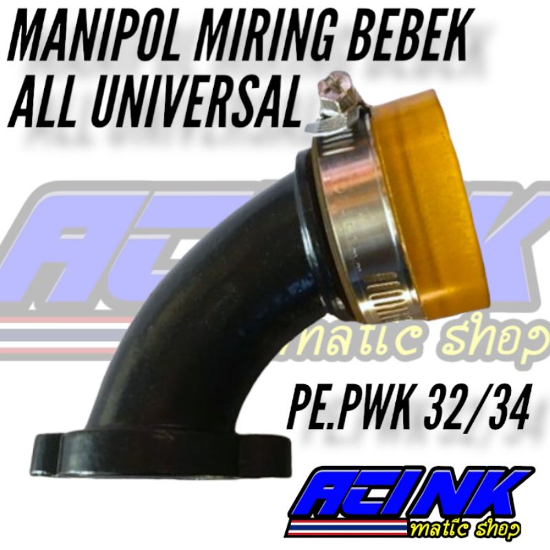 intake manipol bebek miring Murah pnp karbu pwk pwl pe king dll ukuran pe 24 26 28 manipol miring