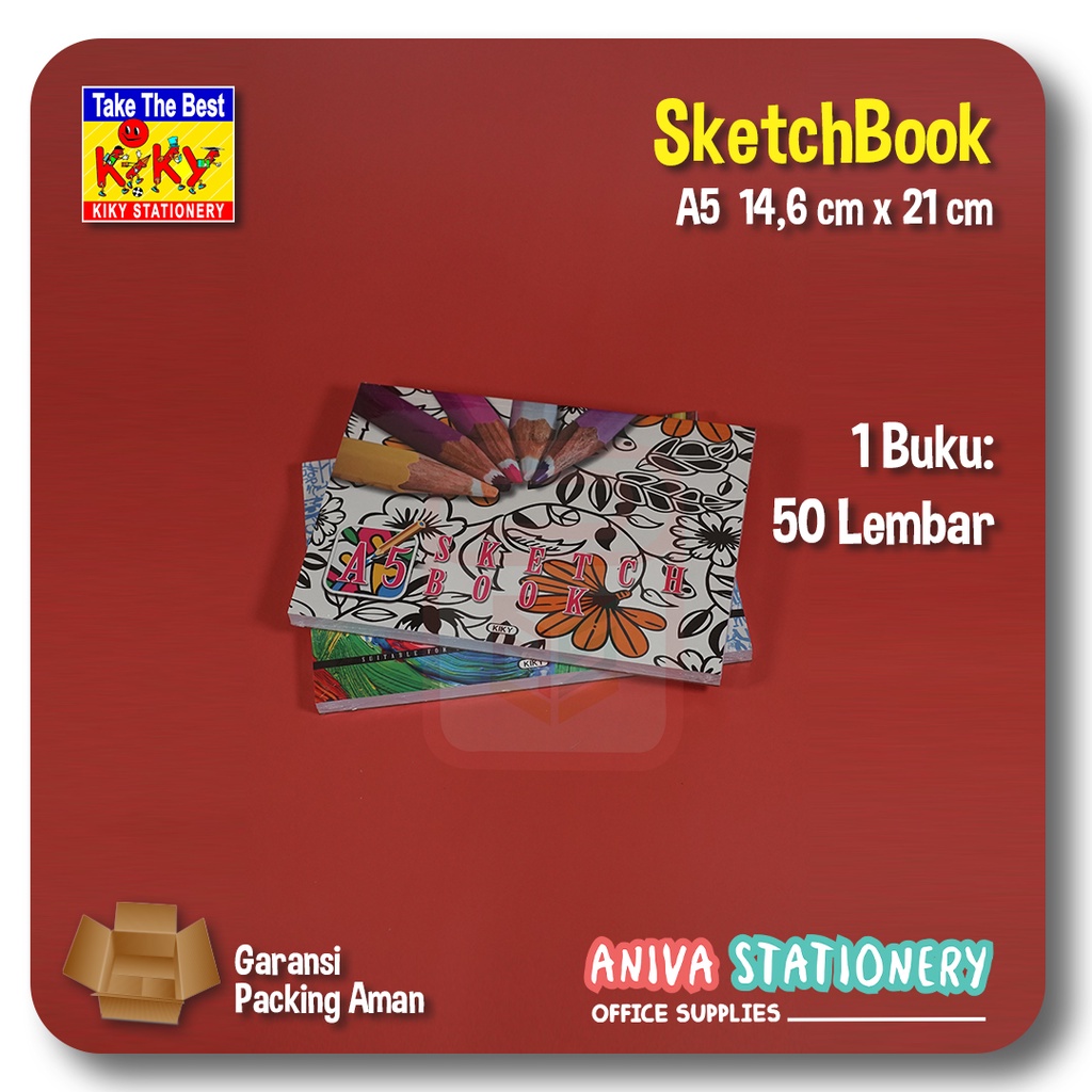 Jual KIKY SKETCH BOOK A5 (KECIL) BUKU GAMBAR SKETSA PAINTING LUKIS ...