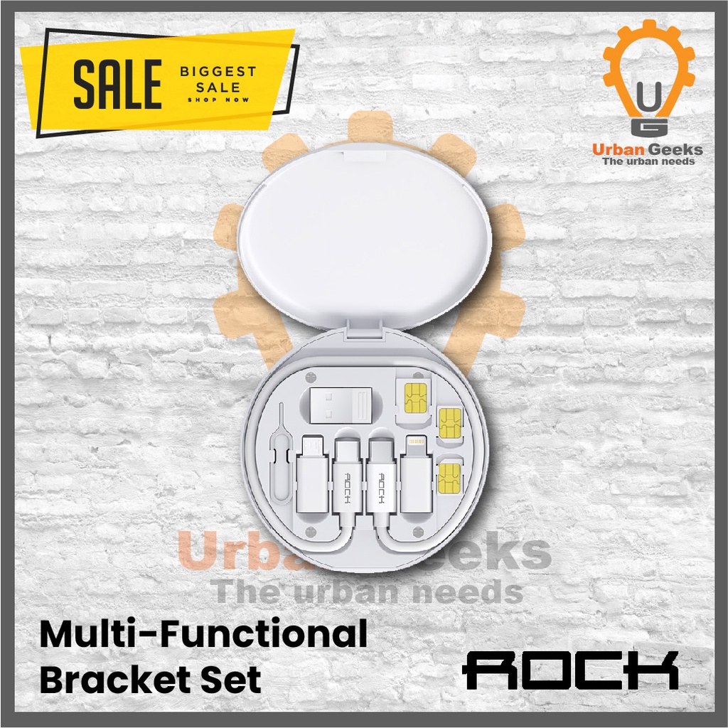 Storage Bracket Adapter Travel Set Rockspace Multifungsi 5 in 1