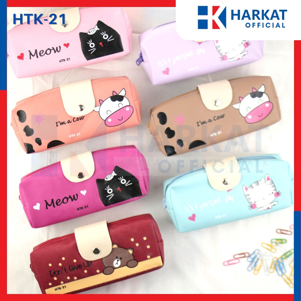 

[HATAKA]Tempat Pensil Anak Sekolah Motif Lucu Karakter Hewan Kotak Pensil Anak 1KG isi 20pcs