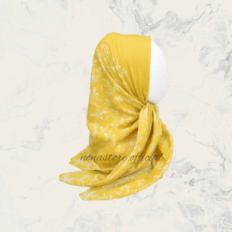 NONA HIJAB VOAL MOTIF PREMIUM SEGIEMPAT MOTIF LASERCUT VOAL PRINTING SEGI EMPAT VOAL LASERCUT LASER 